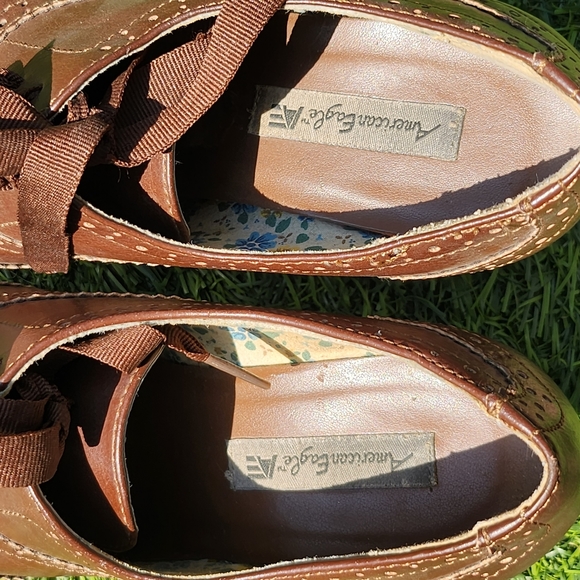 American Eagle brown leather shoes Size 7 - Picture 8 of 9